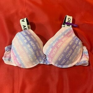 AERO 1987 Push Up Bra Pink & Purple Size 34B